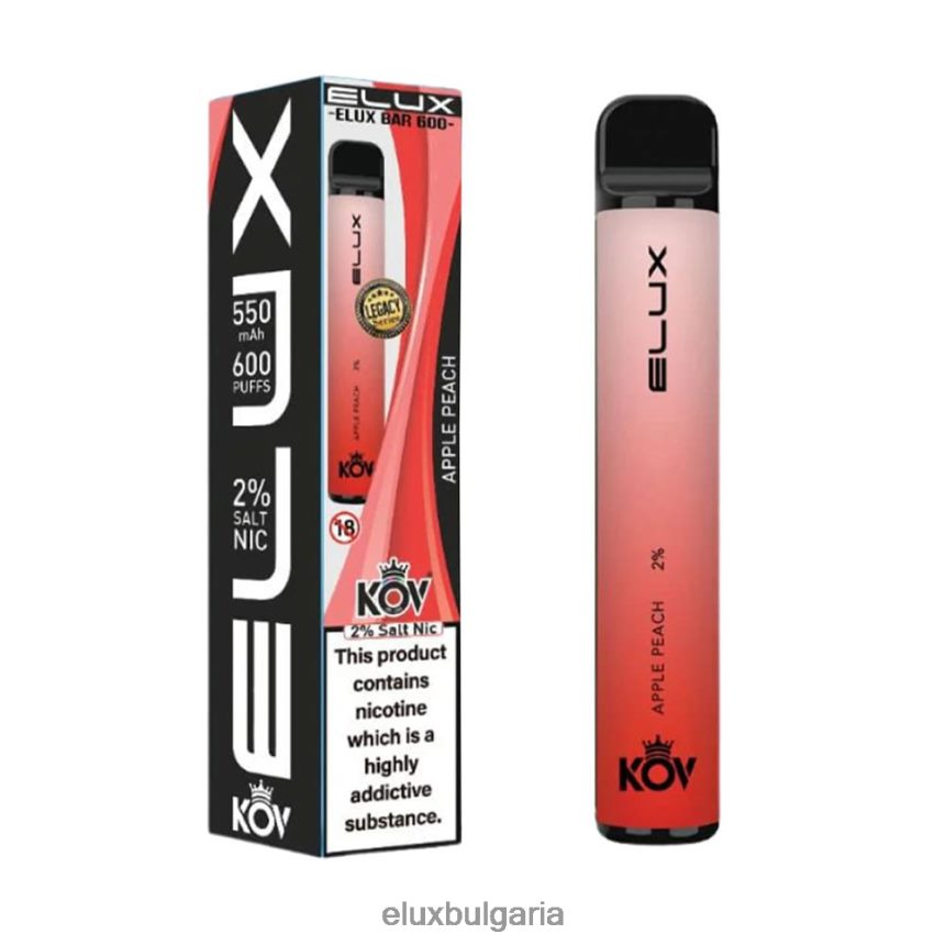 Elux Vape Store - Elux Bar legacy серия за еднократна употреба BL60RX103 ябълка праскова