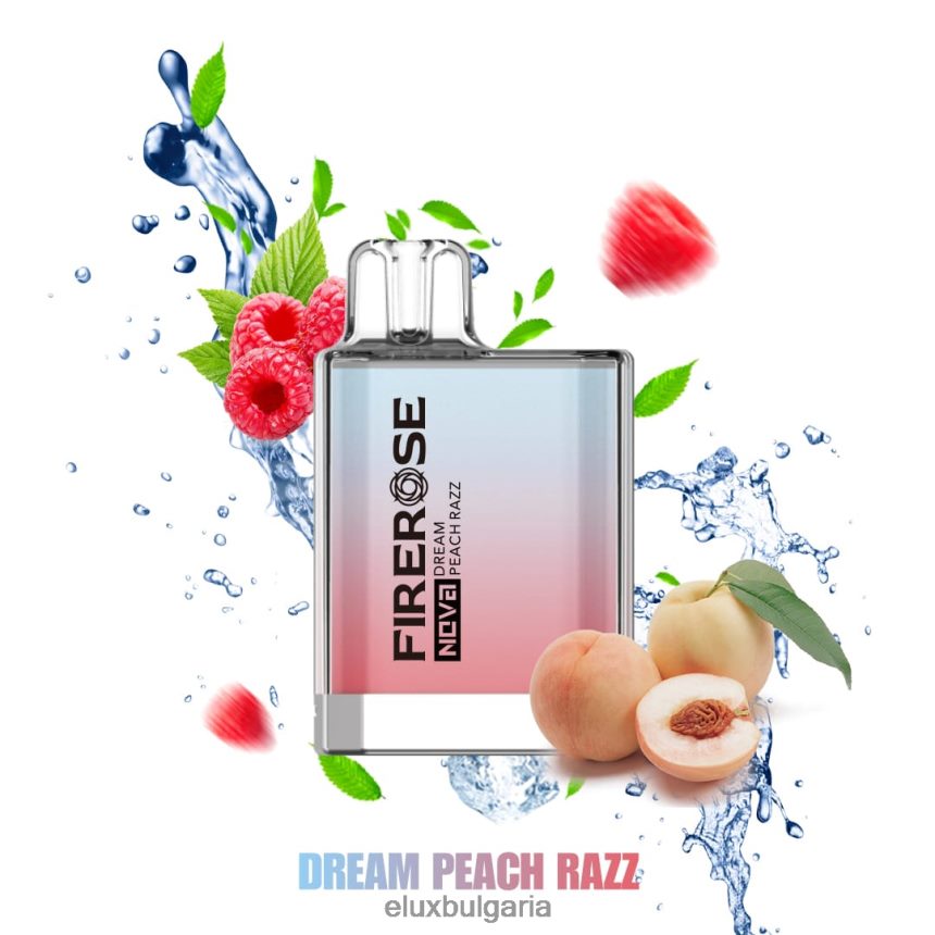 Elux Shop Bulgaria - Elux Firerose Nova 600 впръсквания за еднократна употреба BL60RX112 Dream Peach Razz