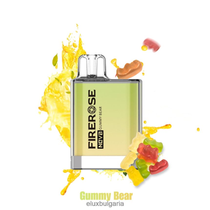 Elux Vape Flavours - Elux Firerose Nova 600 впръсквания за еднократна употреба BL60RX27 желирано мече